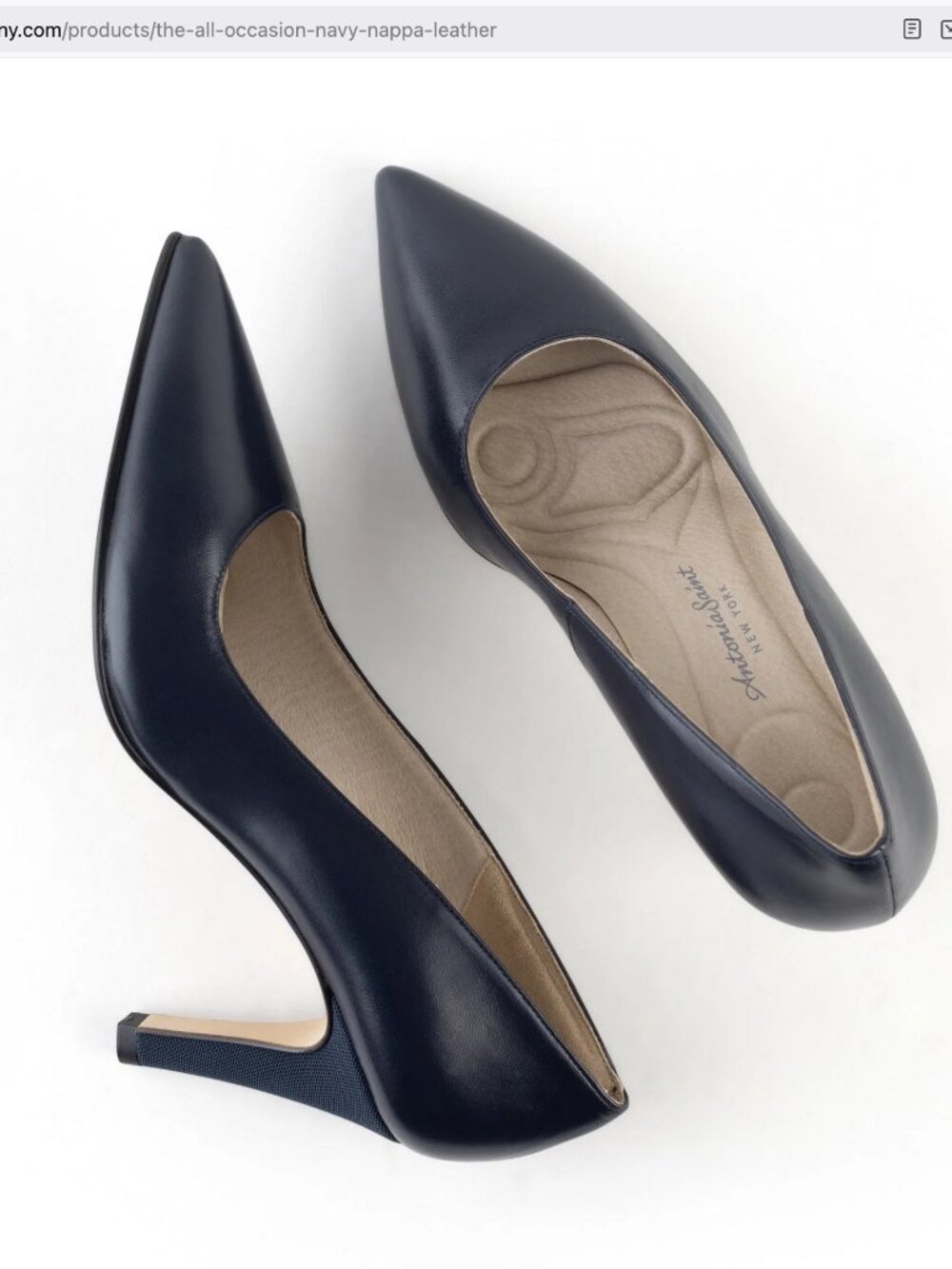 Antonia Saint NY - The All Occasion Pump Heel Size 9 Navy Blue Brand New